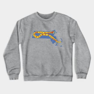 Massachusetts Gadsden snake Pattern Crewneck Sweatshirt